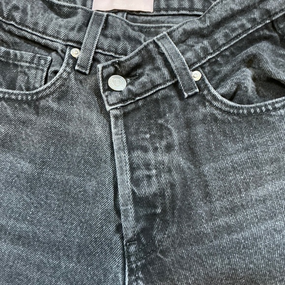 Revice Denim Black High Rise Straight Leg Jeans Size 24 Made in USA - Picture 6 of 10